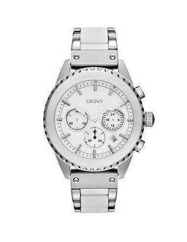 DKNY Unisex Quartz Chronograph Quartz Watch White Dial Two-Tone Stainless-Steel