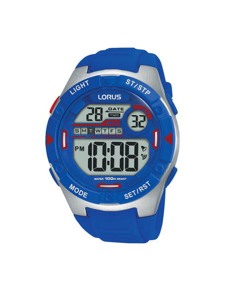 Ore Lorus Digjitale Sportive Silikon Ngjyre Blu per Meshkuj