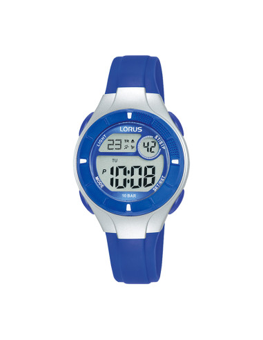 Lorus Blue Silicone Band Boy Kid's Watch Black...