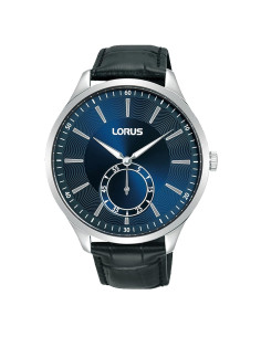 Lorus Quartz Black Genuine Leather Band Men's Watch Blue...
