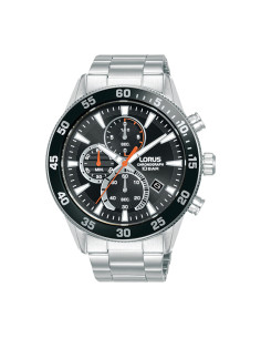 Lorus Men's Watch Sport Silver Stainless Steel Band Black...