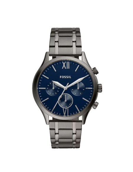 Fossil Quartz Smoke Stainless Steel Men's Watch Sporty