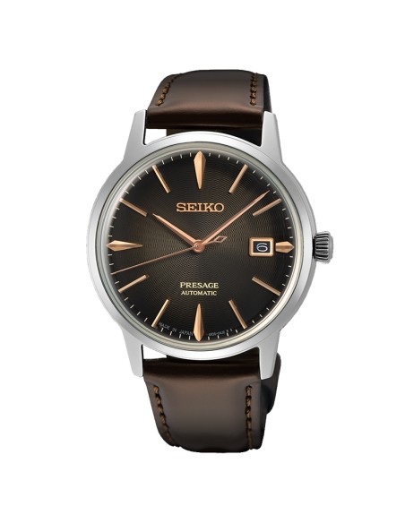 Seiko Presage Automatic Cocktail Time Brown Dial and Band Men's Watch