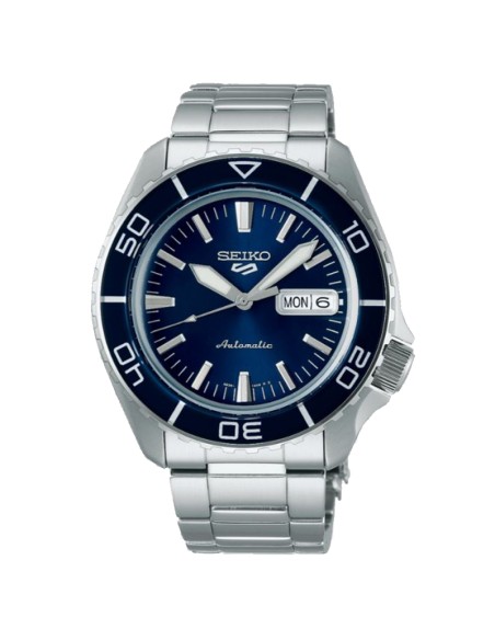Seiko 5 Automatic Bluetone Redux Men's Watch Date/Day Display