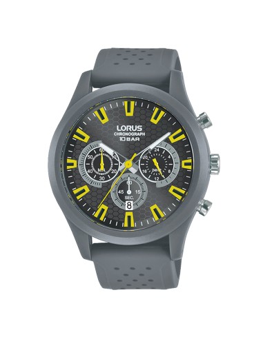 Lorus Chronograph Sport Grey Silicone Strap...