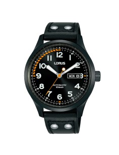 Lorus Black Dial and Band Men's Automatic Watch Date/Day...