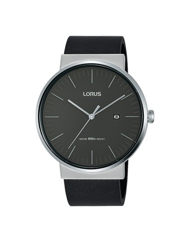 Lorus Black Dial Stainless Steel Case Men's...