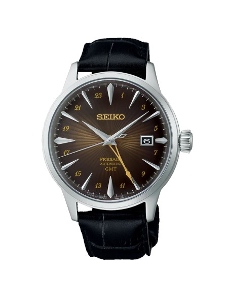 Seiko Presage Cocktail Time GMT Automatike Fushe Kafe per Meshkuj