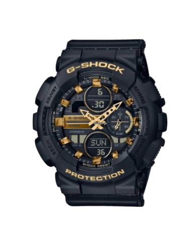 G-Shock Men's Black Sport Watch Gold Details