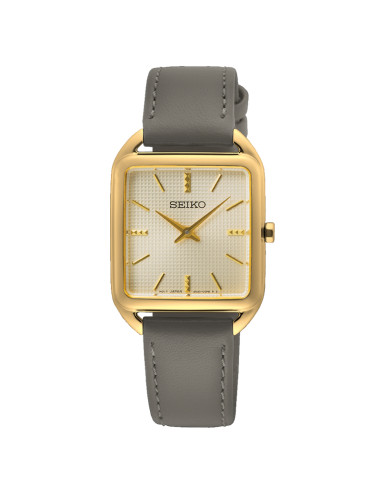 Seiko Square Gold Simple Women's Watch Quartz...