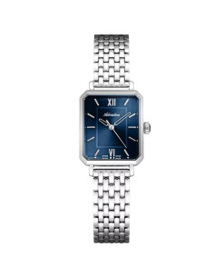 Adriatica Classy Silver Women's Square Watch Blue Dial