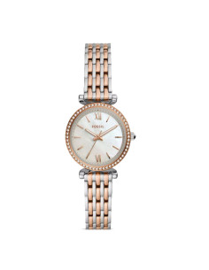 Fossil Tiny Elegant Quartz Woman's  Rose Gold Silver...