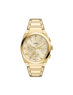 Fossil Chronograph Men's Watch Gold Band And Dial