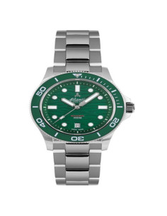 Atlantic Mariner Quartz Wave Green  Dial Men's Watch